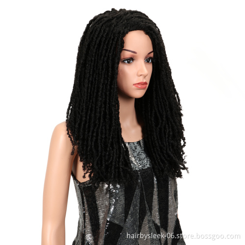 Fashion long synthetic hair braid wigs for women Ombre color Dread lock none lace wigs synthetic hair